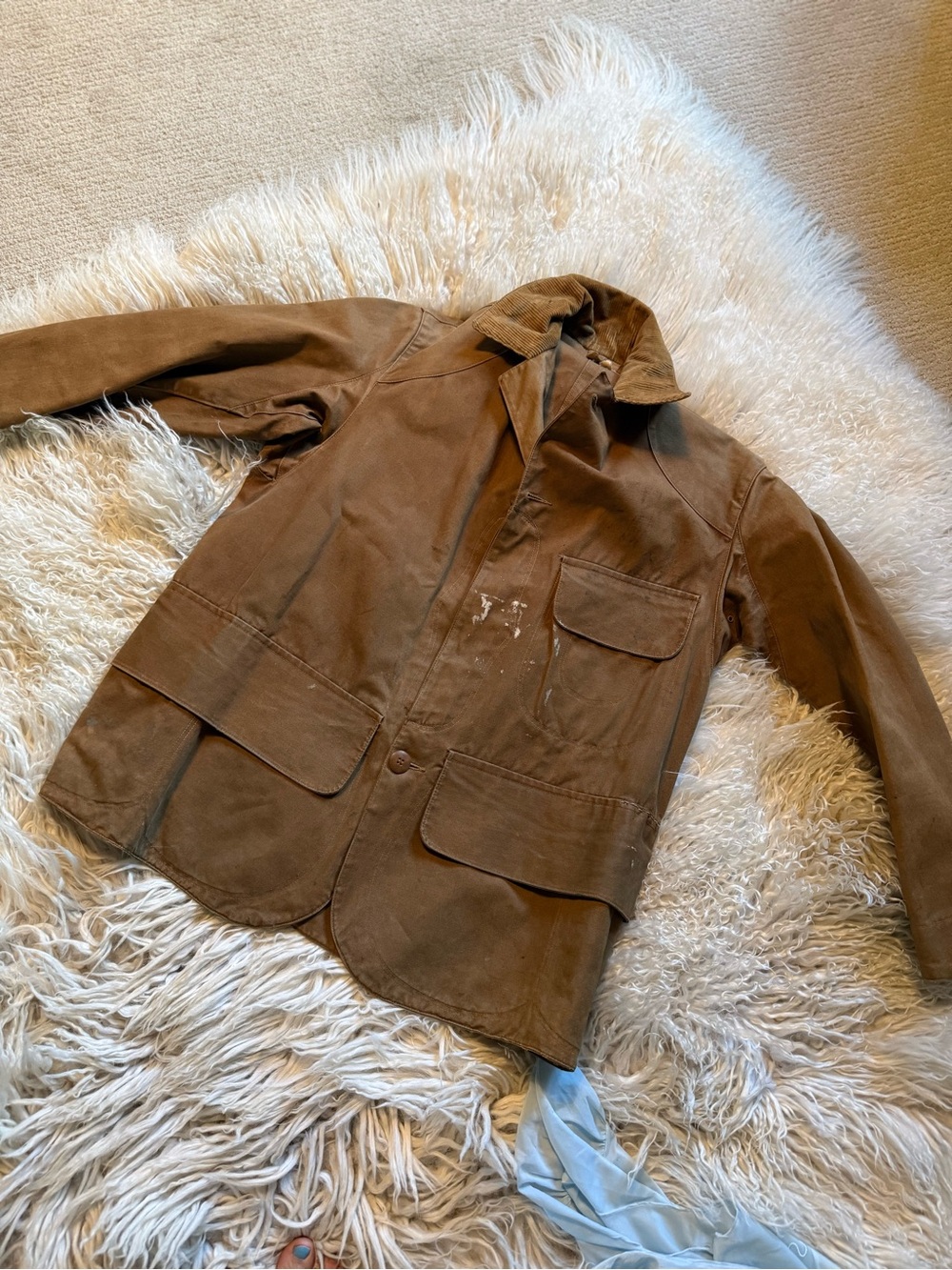 Men's Brown Cotton Field Jacket